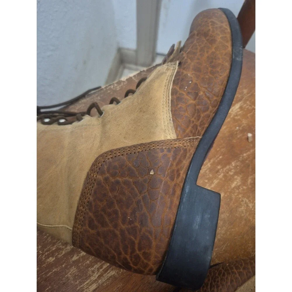 Ariat  A2 Competitor Heritage Laced Boots Two Tone Brown 30182 Men's Size 10